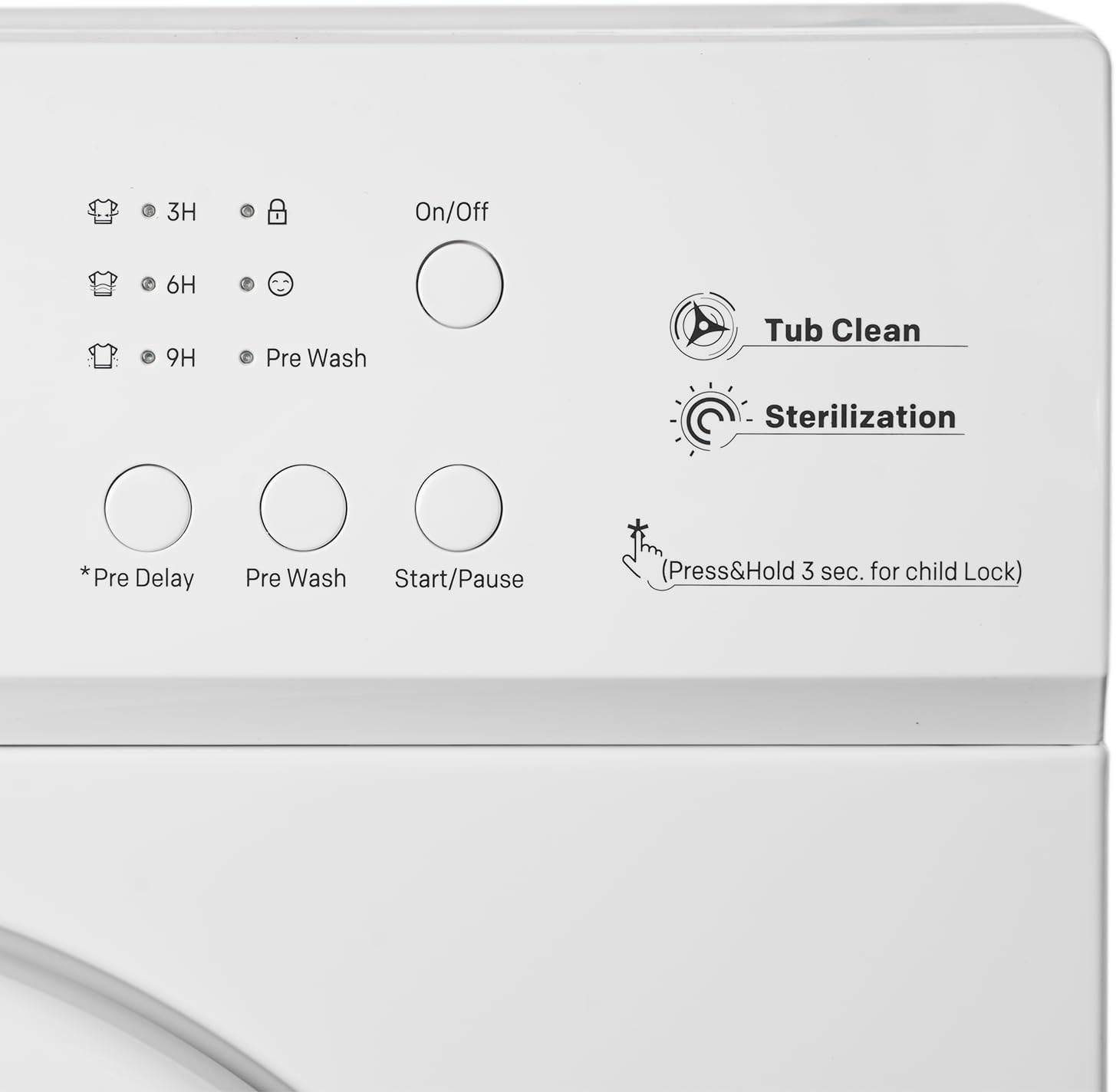 SIA 6kg 1000RPM Washing Machine with 9 Preset Programs Energy Rating E in White - SWM6100W - Amazing Gadgets Outlet