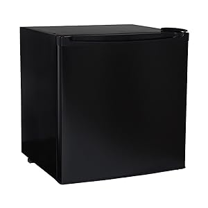 SIA AMZTT01BL 49 Litre Black Counter Table Top Mini Drinks Fridge With Ice Box - Amazing Gadgets Outlet