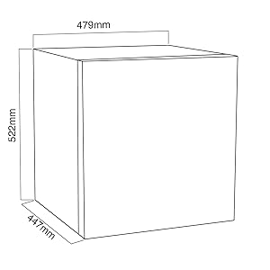 SIA AMZTT01BL 49 Litre Black Counter Table Top Mini Drinks Fridge With Ice Box - Amazing Gadgets Outlet