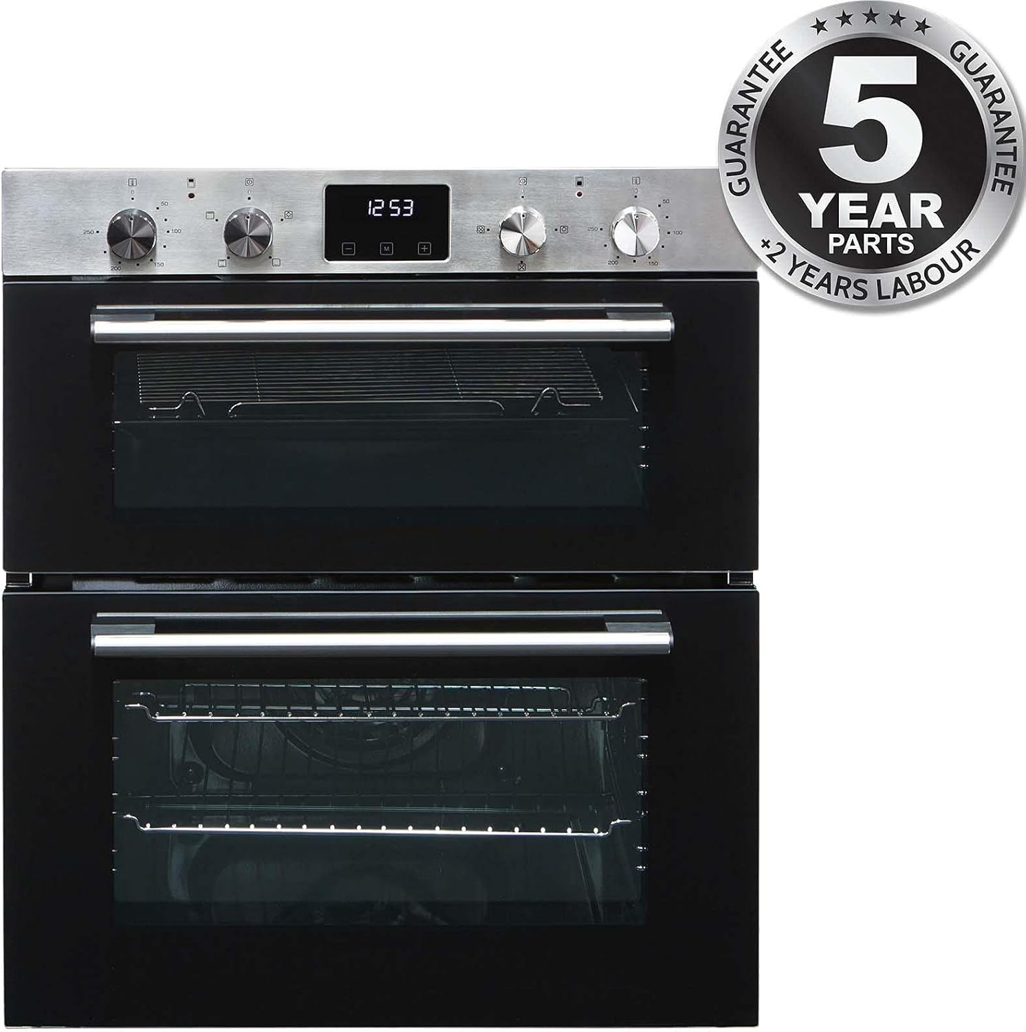 SIA DO111SS 60cm Stainless Steel Built Under Electric Double True Fan Programmable Oven With Digital Display - Amazing Gadgets Outlet