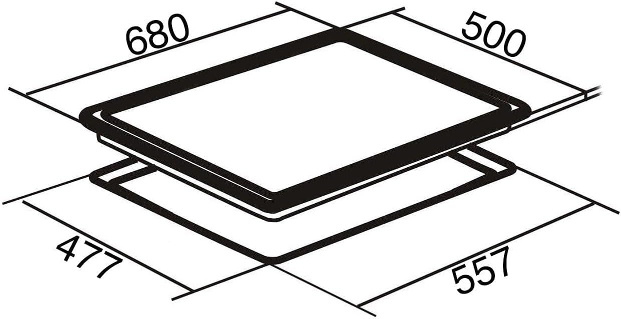 SIA DO111SS 60m Stainless Steel Built Under Electric Double True Fan Oven & SIA R6 70cm 5 Burner Gas Hob With Cast Iron Pan Supports And FFD - Amazing Gadgets Outlet