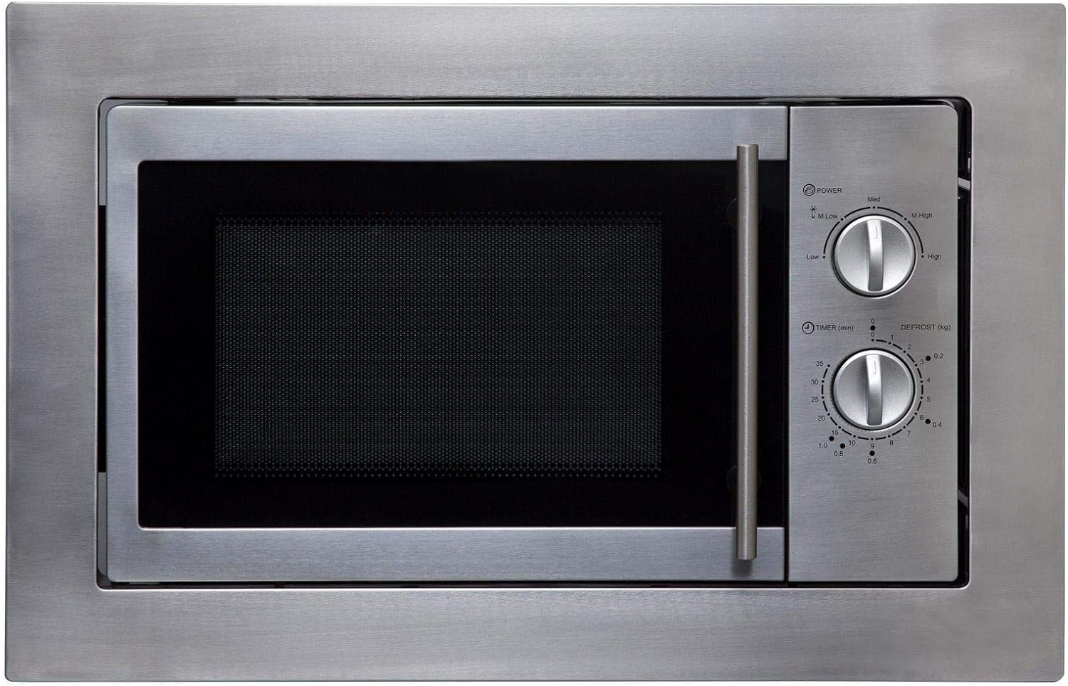 SIA Integrated Microwave Oven, 20L Stainless Steel Built In - BIM10SS - Amazing Gadgets Outlet