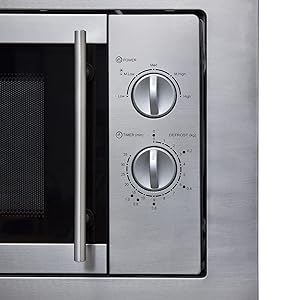 SIA Integrated Microwave Oven, 20L Stainless Steel Built In - BIM10SS - Amazing Gadgets Outlet