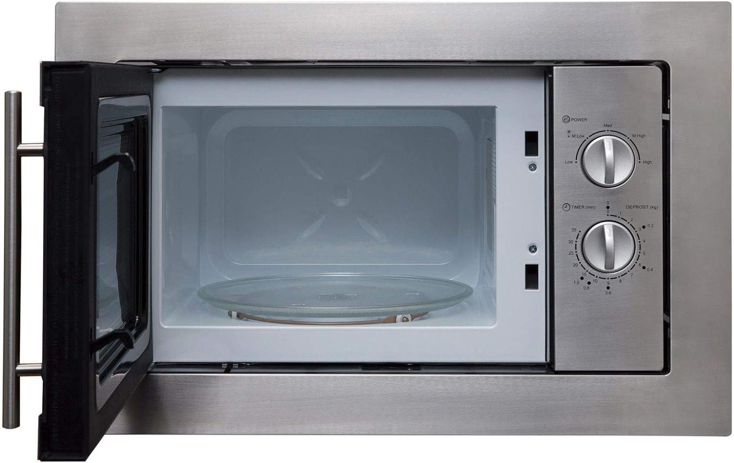 SIA Integrated Microwave Oven, 20L Stainless Steel Built In - BIM10SS - Amazing Gadgets Outlet