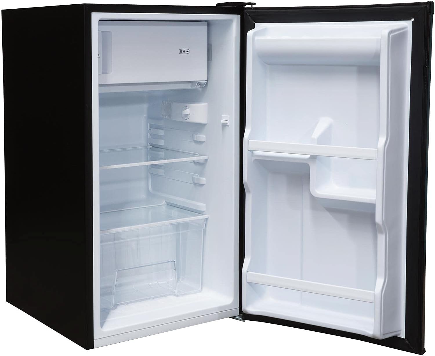 SIA LFIBL 48cm Black Free Standing Under Counter Fridge With 3* Ice Box - Amazing Gadgets Outlet