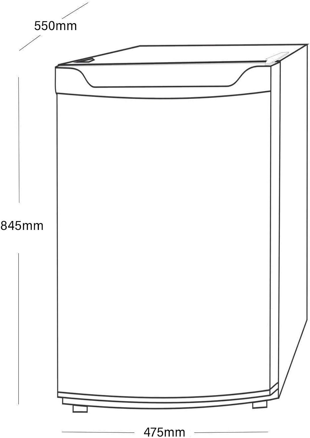 SIA LFIWH 48cm White Free Standing Under Counter Fridge With 3* Ice Box - Amazing Gadgets Outlet