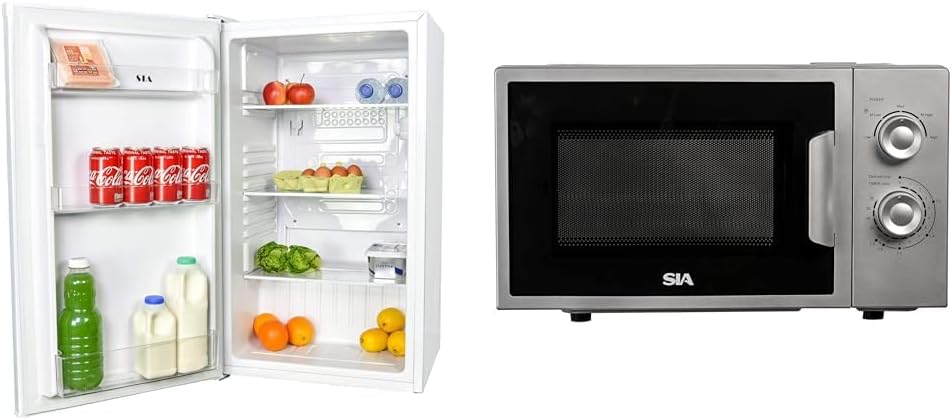 SIA LFS01WH 48cm White Freestanding 91L Under Counter Larder Fridge - Amazing Gadgets Outlet