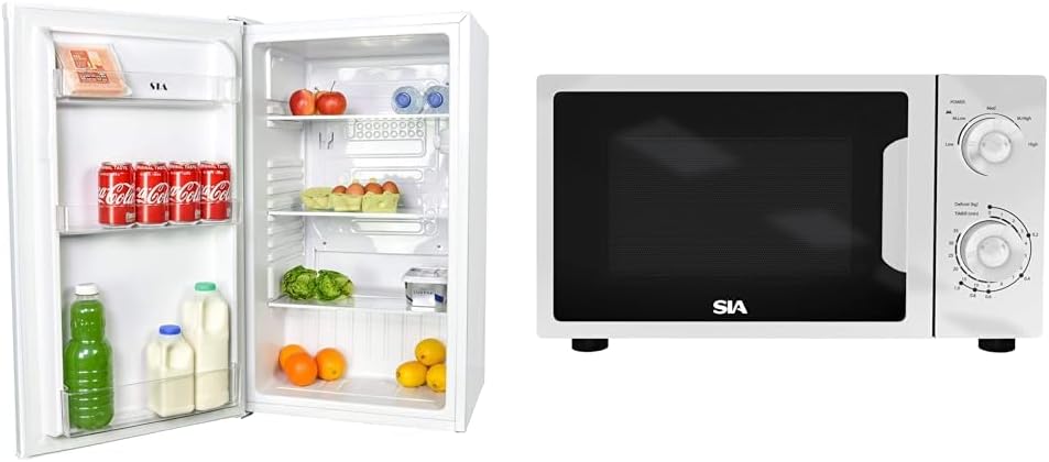 SIA LFS01WH 48cm White Freestanding 91L Under Counter Larder Fridge - Amazing Gadgets Outlet