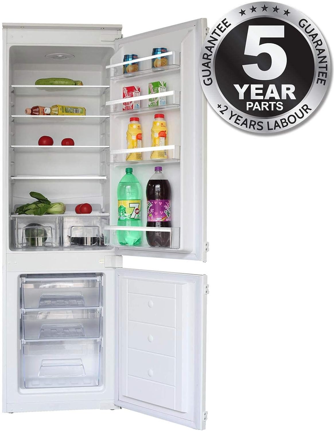 SIA RFI104 70/30 Split Built In Integrated 260L Fridge Freezer With Sliding Fittings - Amazing Gadgets Outlet
