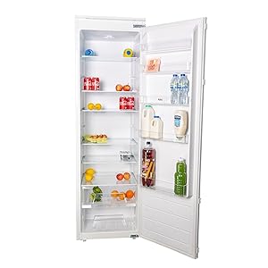 SIA RFI106 304L White Integrated Built In Tall Larder Fridge With Auto Defrost & Metal Back - Amazing Gadgets Outlet