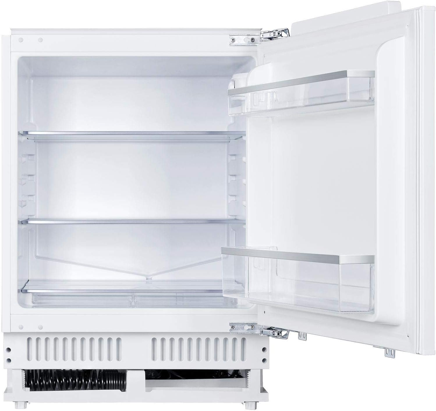 SIA RFU101 60cm 136L White Integrated Under Counter Fridge With Auto Defrost With Metal Back - Amazing Gadgets Outlet