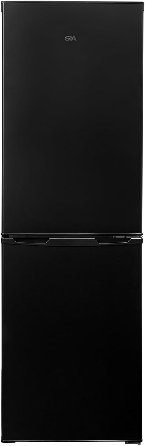 SIA SFF1490BL 50/50 Split Freestanding 153L Combi Fridge Freezer with 4* Freezer Compartment in Black, Includes 2 Years Parts & Labour Warranty - Amazing Gadgets Outlet