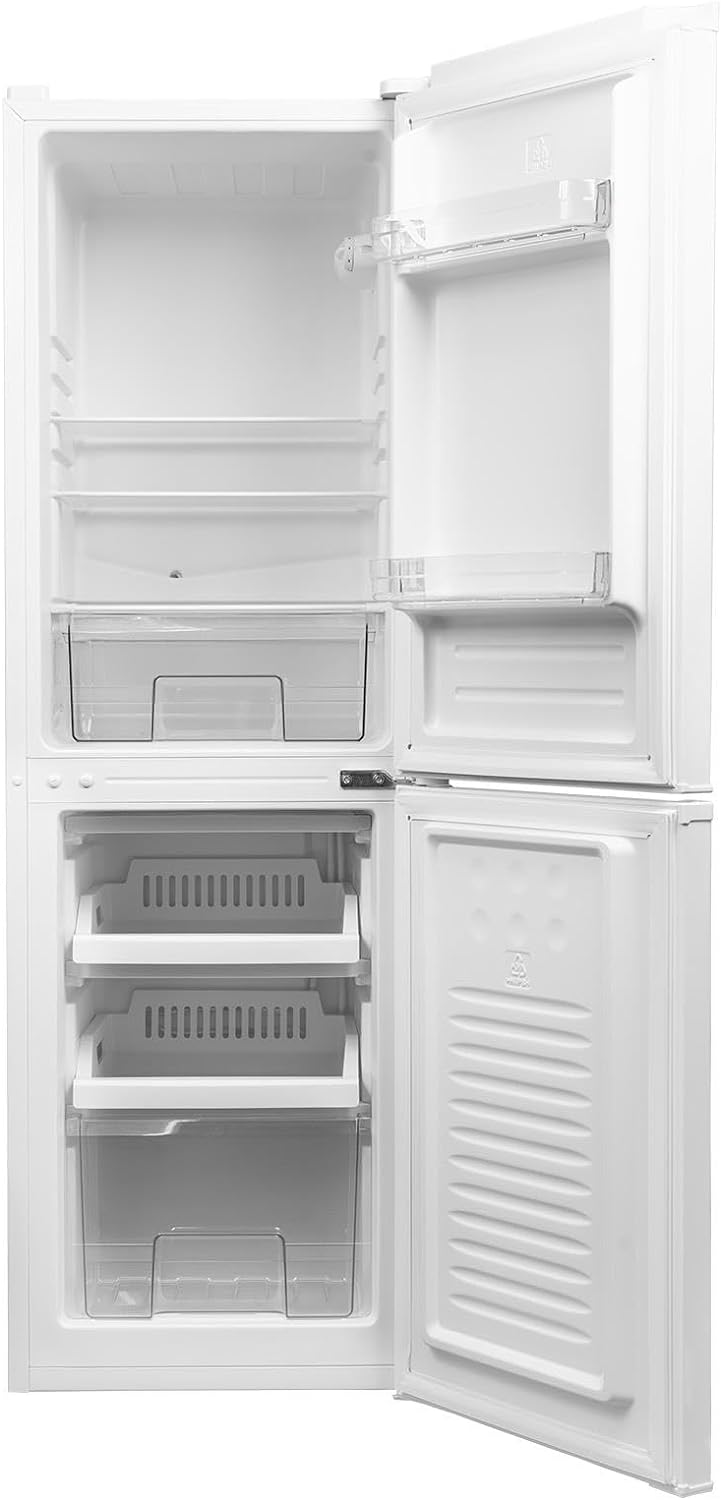 SIA SFF1490W 60/40 Split Freestanding 153L Combi Fridge Freezer with 4* Freezer Compartment in White, Includes 2 Years Parts & Labour Warranty - Amazing Gadgets Outlet