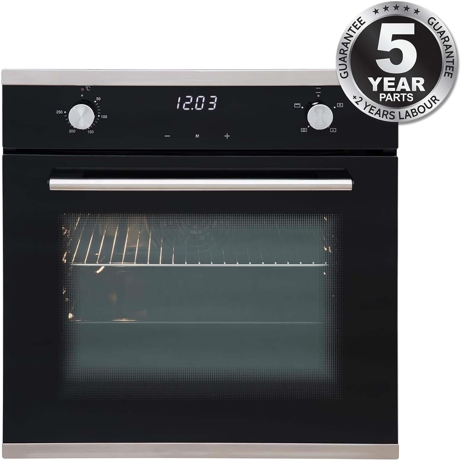 SIA SO103 60cm Black Built In Touch Control Single Electric True Fan Oven - Amazing Gadgets Outlet