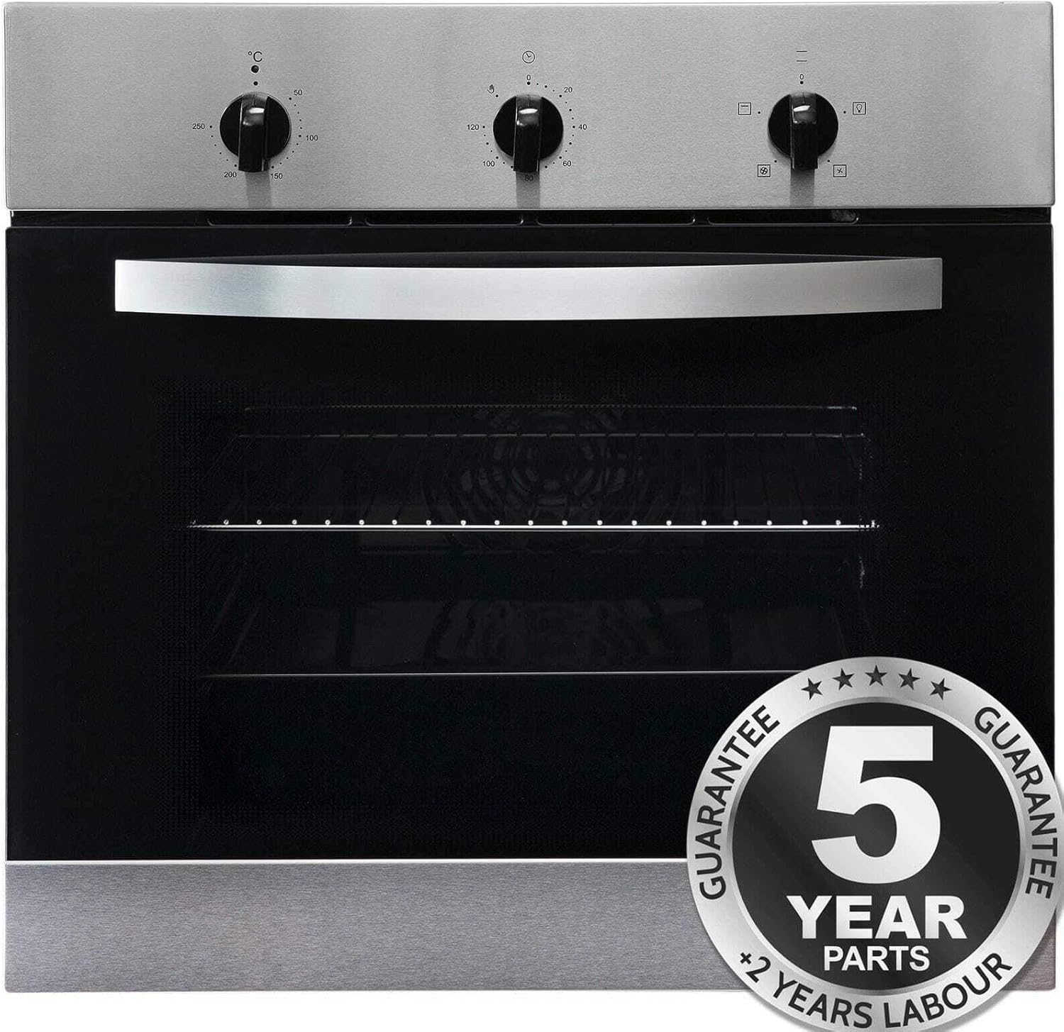 SIA SO111SS 60cm Stainless Steel Built In Single Electric True Fan Oven - Amazing Gadgets Outlet