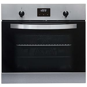 SIA SO112SS 60cm Stainless Steel Built in Digital Single Electric True Fan Oven - Amazing Gadgets Outlet