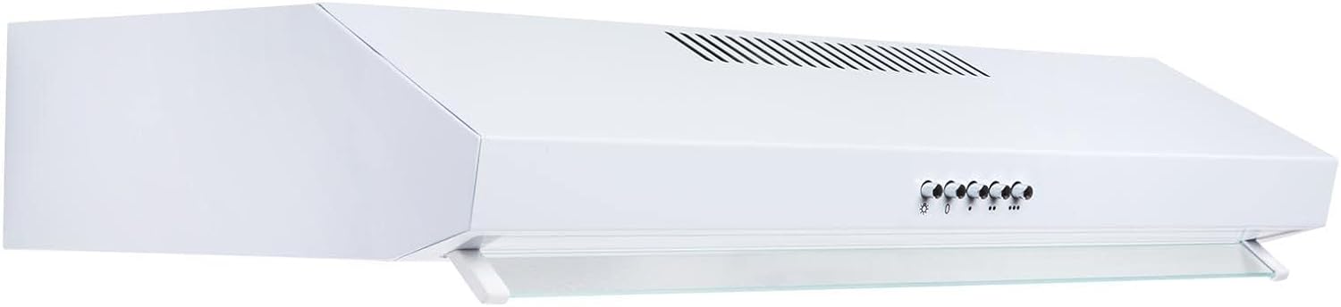 SIA VSR60WH 60cm White Slimline Visor Cooker Hood Kitchen Extractor Fan - Amazing Gadgets Outlet