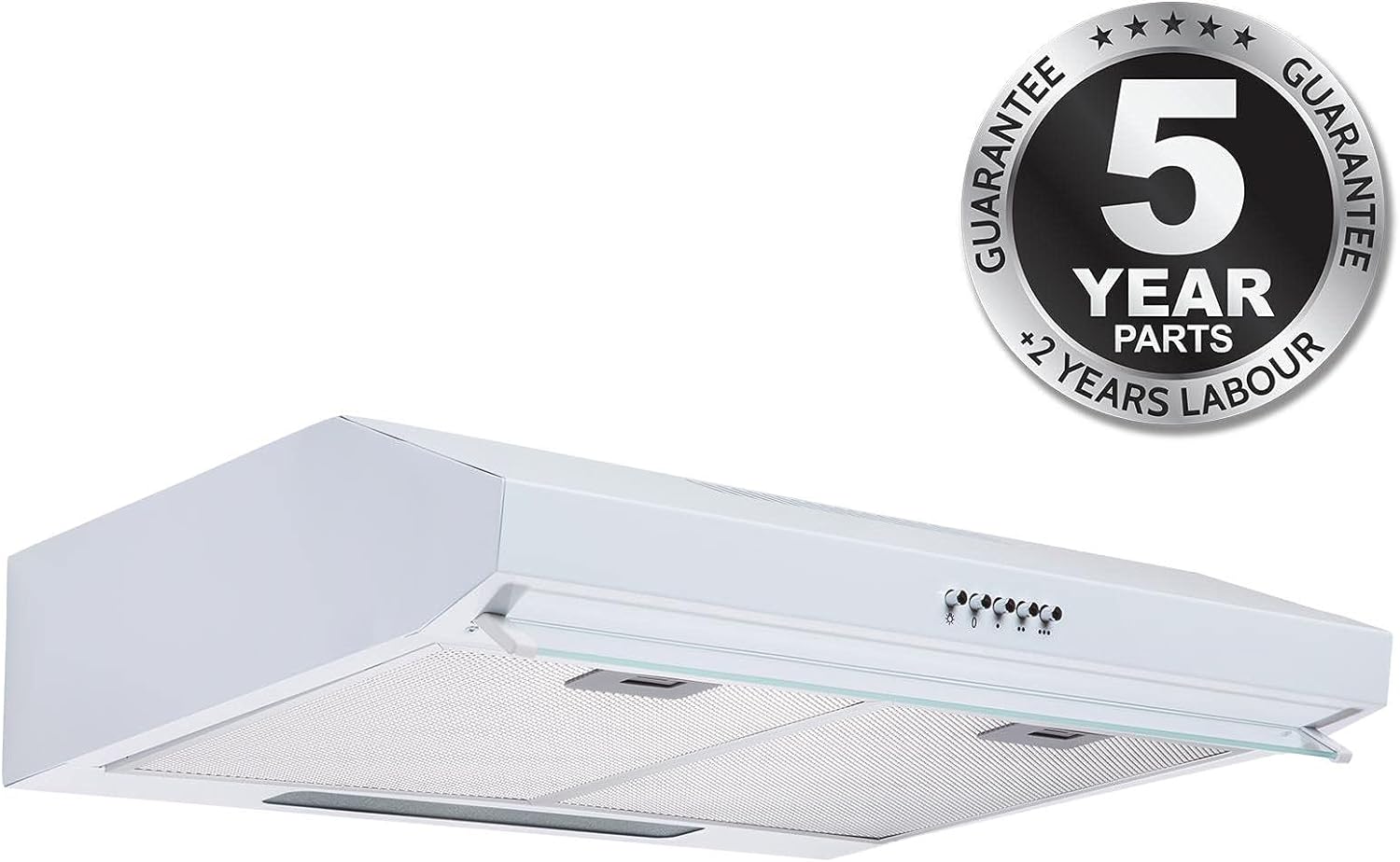 SIA VSR60WH 60cm White Slimline Visor Cooker Hood Kitchen Extractor Fan - Amazing Gadgets Outlet