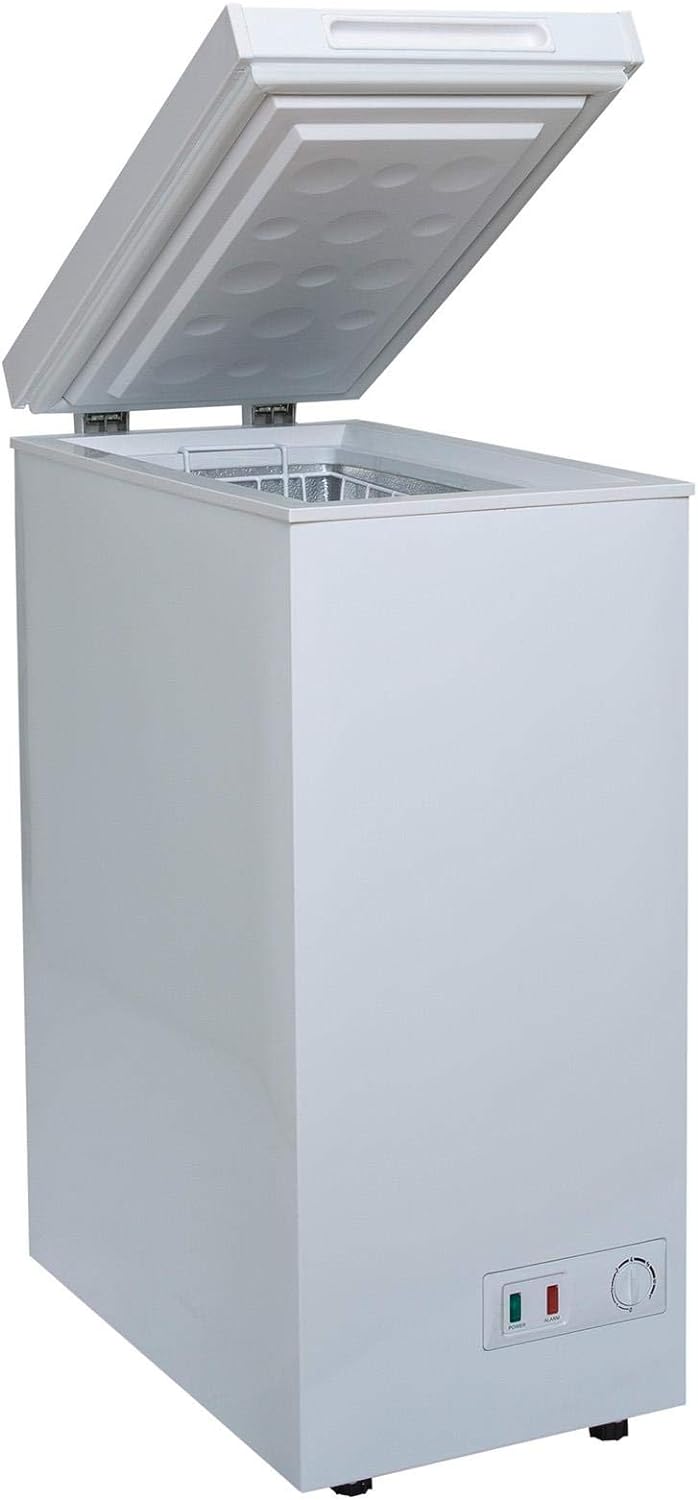 SIA White 36cm Compact Chest Freezer For Caravans, Mobile Home, Camper van, Boat - Amazing Gadgets Outlet