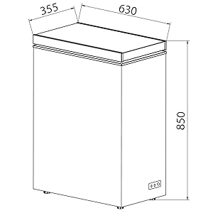 SIA White 36cm Compact Chest Freezer For Caravans, Mobile Home, Camper van, Boat - Amazing Gadgets Outlet