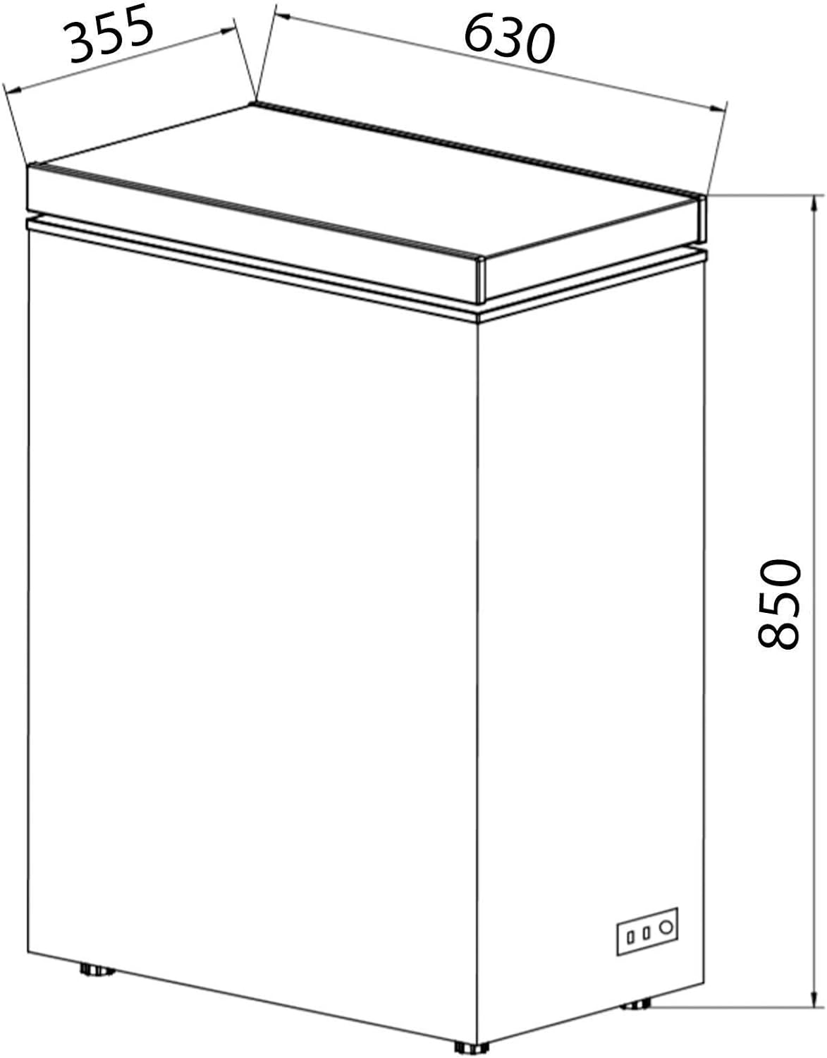 SIA White 36cm Compact Chest Freezer For Caravans, Mobile Home, Camper van, Boat - Amazing Gadgets Outlet