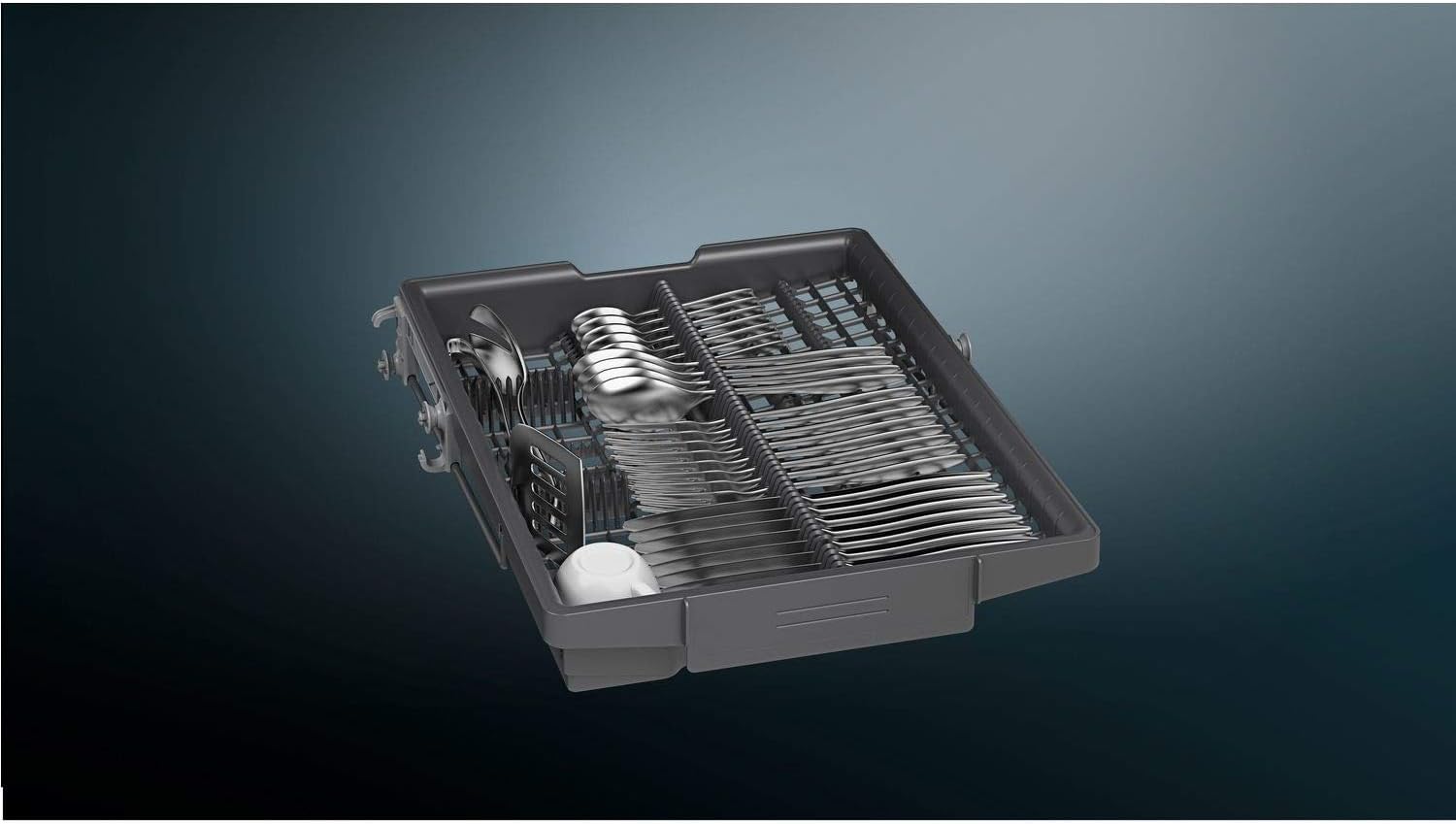 Siemens iQ300 SR93EX20MG Integrated Dishwasher with 10 place settings, Home Connect, varioHunge, varioSpeed Plus, varioFlex rack, varioDrawer, infoLight, 45cm, Blue - Amazing Gadgets Outlet