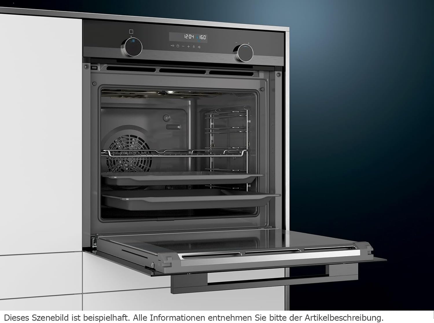 Siemens iQ500 HB478GCB0S Built In Single Electric Oven, Multi Function with Grill, 60cm Black - Amazing Gadgets Outlet