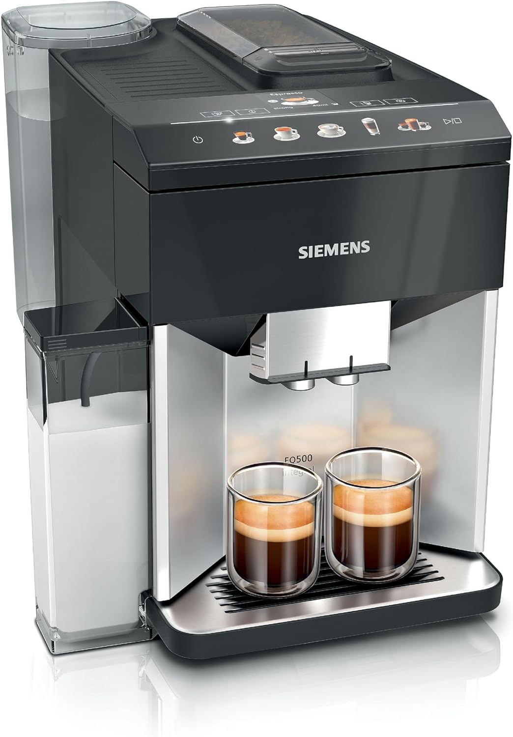 Siemens TE653M11GB EQ6 plus S300, Bean to Cup Fully Automatic Espresso Coffee Machine with milk system, 10 coffee varieties, 2 user profiles AMAZON EXCLUSIVE - Titanium - Amazing Gadgets Outlet