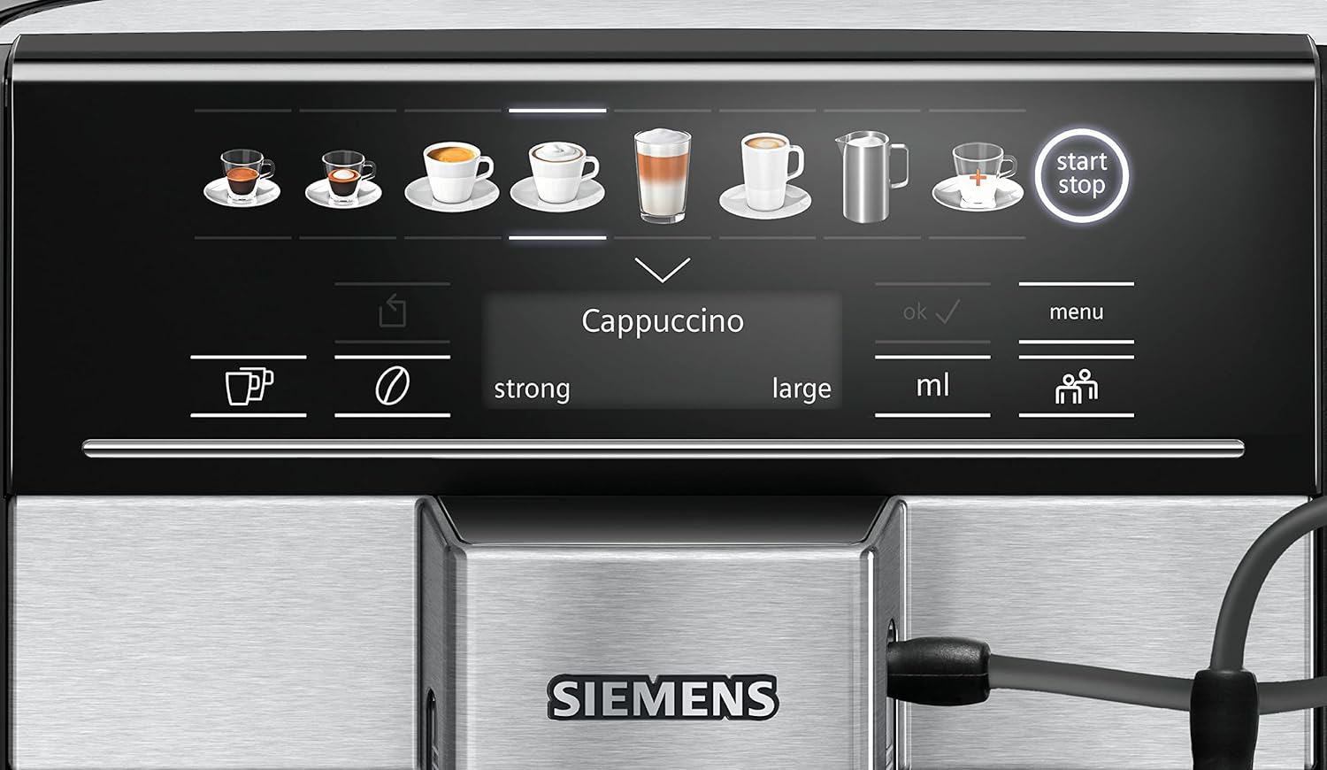 Siemens TE653M11GB EQ6 plus S300, Bean to Cup Fully Automatic Espresso Coffee Machine with milk system, 10 coffee varieties, 2 user profiles AMAZON EXCLUSIVE - Titanium - Amazing Gadgets Outlet