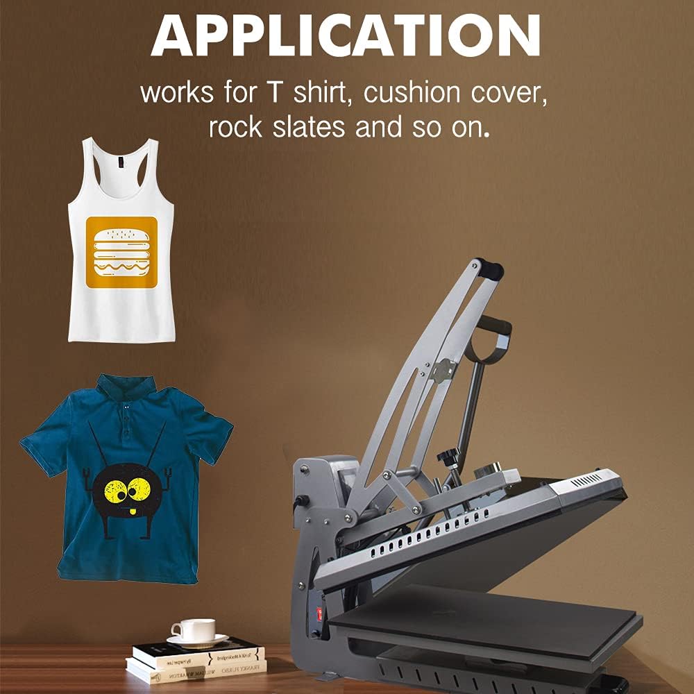 Signzworld Heat Press Machine with Auto Open Semi Automatic Drawer Out for T Shirt, Cushion Cover, Rock Slates Sublimation Printing Machine Slide - Out CH1702 40x50cm - Amazing Gadgets Outlet