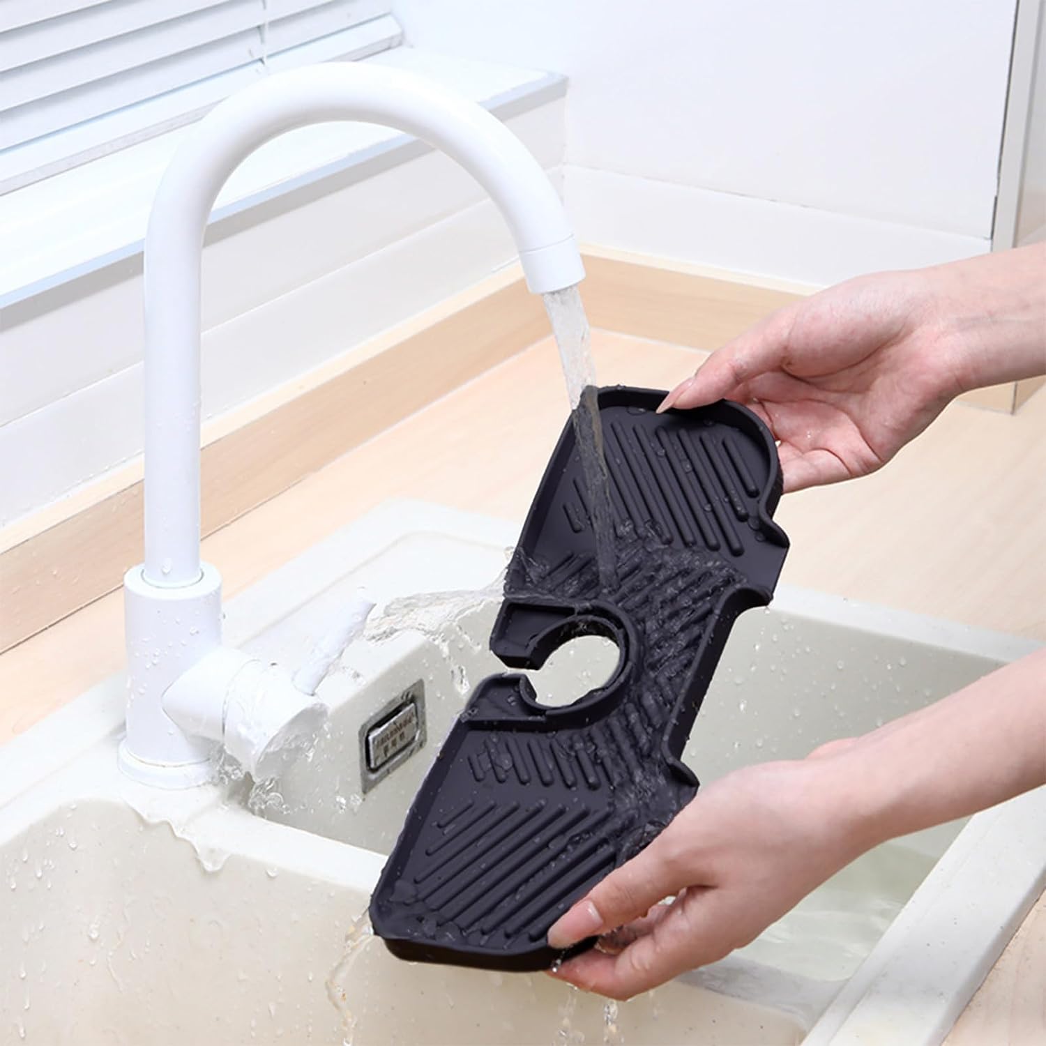 Silicone Sink Faucet Mat Sink Splashing Guard Draining Pad Faucet Water Catcher Mat For Kitchen Bathroom Laundry Sink Silicone Mat Prime Of Day Deals Today 2024 Deal Of The Day Prime Today amaon - Amazing Gadgets Outlet