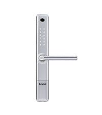 Simpled Double - Side Weatherproof Smart Lock Touch, 7 - in - 1, Fingerprint Keyless Security Entry Door Lock, Bluetooth Electronic Deadbolt, Smartphone Access - Designed for The UK Weather, Silver - Amazing Gadgets Outlet