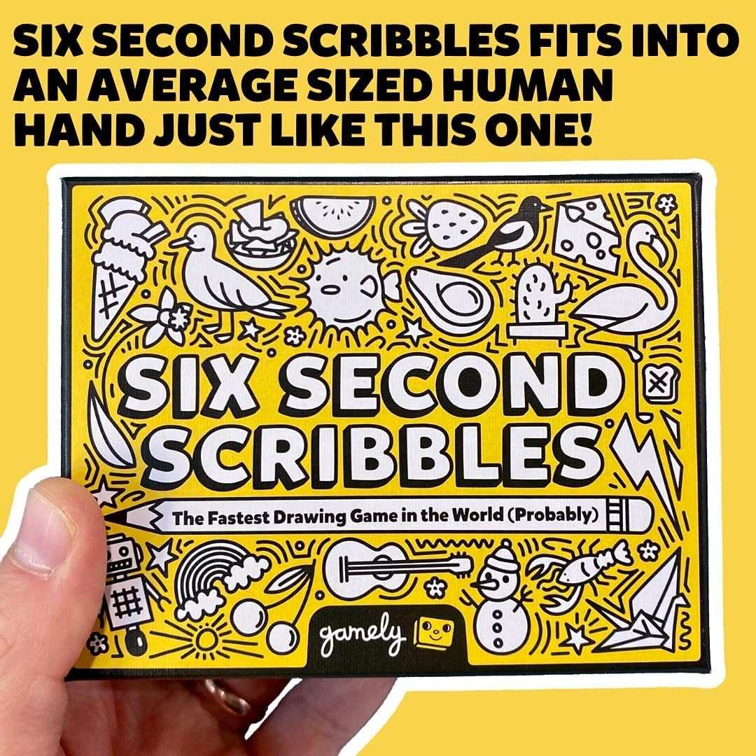 Six Second Scribbles: The frantically fast and fantastically fun drawing game | A family friendly party game for children, teens and adults (Six Second Scribbles) - Amazing Gadgets Outlet