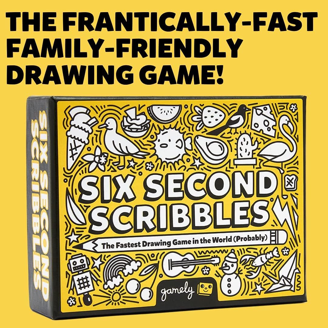 Six Second Scribbles: The frantically fast and fantastically fun drawing game | A family friendly party game for children, teens and adults (Six Second Scribbles) - Amazing Gadgets Outlet