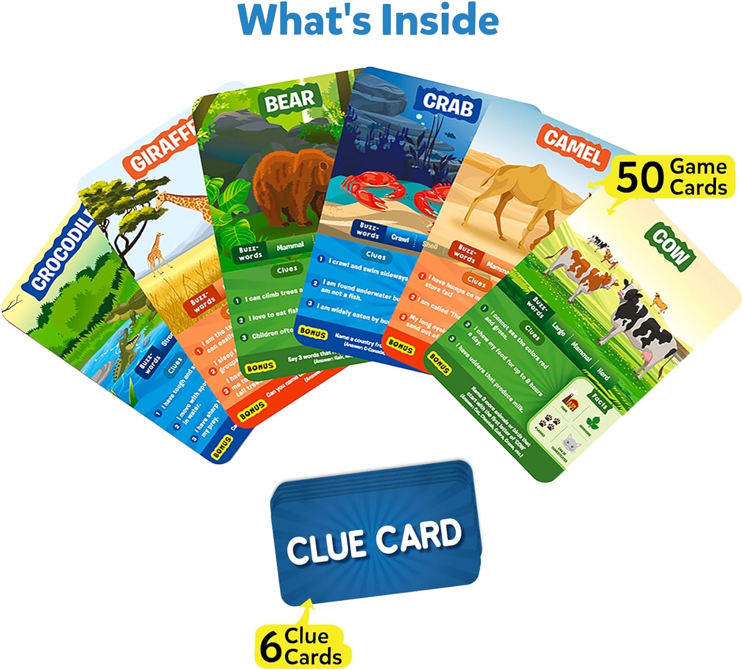 Skillmatics Card Game - Guess in 10 Animal Planet, Perfect for Boys, Girls, Kids, and Families Who Love Toys, Board Games, Gifts for Ages 6, 7, 8, 9 - Amazing Gadgets Outlet