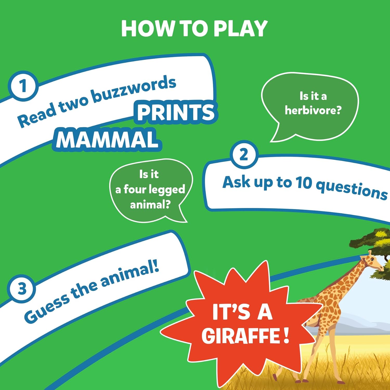 Skillmatics Card Game - Guess in 10 Animal Planet, Perfect for Boys, Girls, Kids, and Families Who Love Toys, Board Games, Gifts for Ages 6, 7, 8, 9 - Amazing Gadgets Outlet