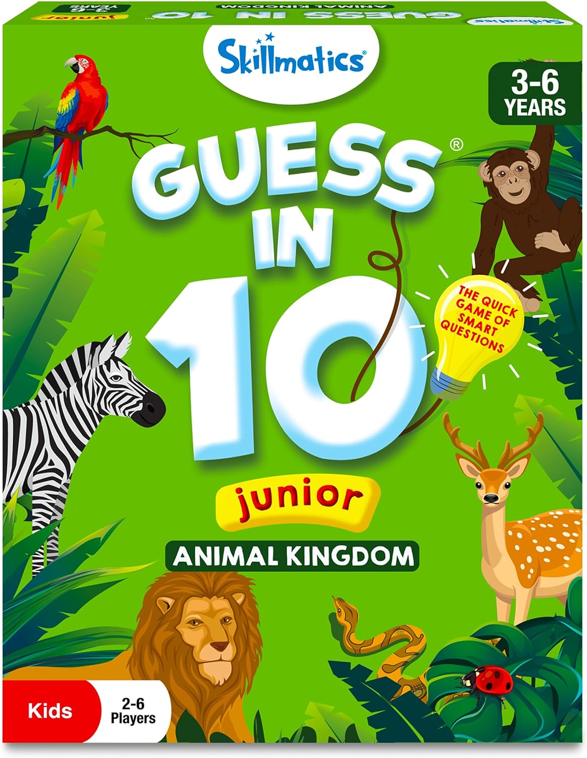 Skillmatics Card Game - Guess in 10 Animal Planet, Perfect for Boys, Girls, Kids, and Families Who Love Toys, Board Games, Gifts for Ages 6, 7, 8, 9 - Amazing Gadgets Outlet