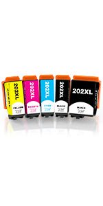 Skydo 202XL ink cartridge Black (550 pages, High yield) Compatible for Epson 202 XL Black for XP - 6100 XP - 6105 XP - 6000 XP - 6005 XP - 6001 Printer (With Latest Chip, 2 - Black) - Amazing Gadgets Outlet