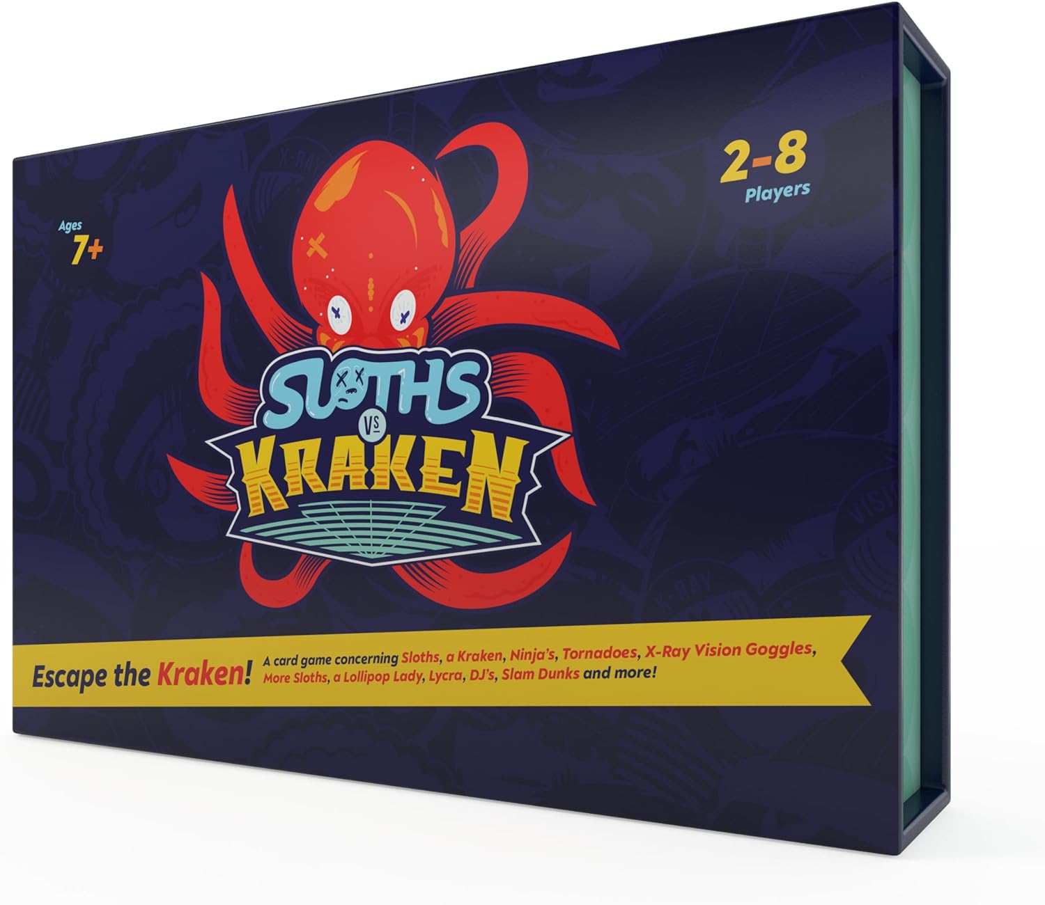 Sloths vs Kraken Card Game - Original Edition | Fun Family Games | Adults, Teens & Kids | 2+ Players | Ages 7+ - Amazing Gadgets Outlet