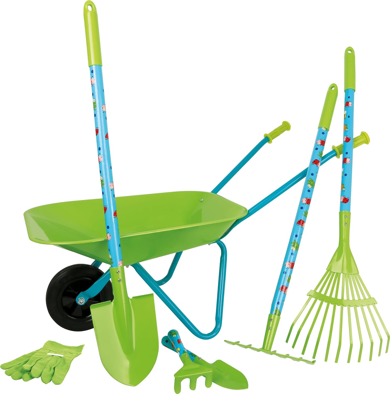 Small Foot 12014 Large Garden Set Made of Wood and Metal, with Wheelbarrow, Spade, Rake and Much More Toys, Multicoloured   Import  Single ASIN  Import  Multiple ASIN ×Product customization General Description Gallery Reviews Variati - Amazing Gadgets Outlet