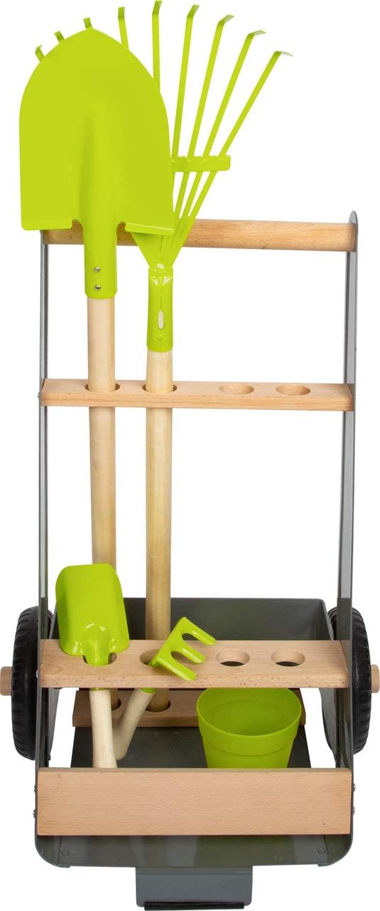 Small Foot 12014 Large Garden Set Made of Wood and Metal, with Wheelbarrow, Spade, Rake and Much More Toys, Multicoloured   Import  Single ASIN  Import  Multiple ASIN ×Product customization General Description Gallery Reviews Variati - Amazing Gadgets Outlet