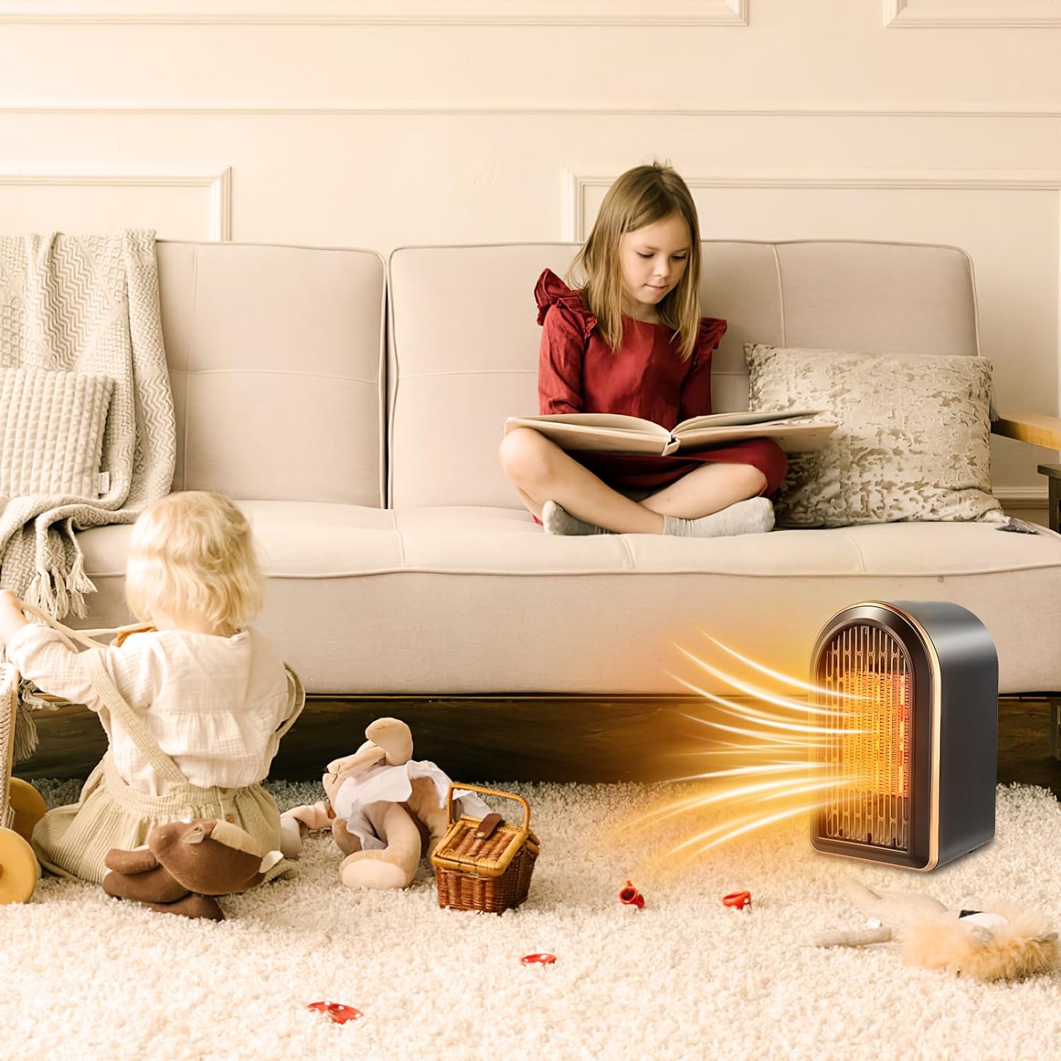 Small heater for Room,Energy Efficient Space Mini Heater,Electric Fan Heater,Space Heater for Indoor Use,Portable Electric Heater,2 Modes Thermostat,Space Small Heaters for Room Bedroom Office Desk - Amazing Gadgets Outlet