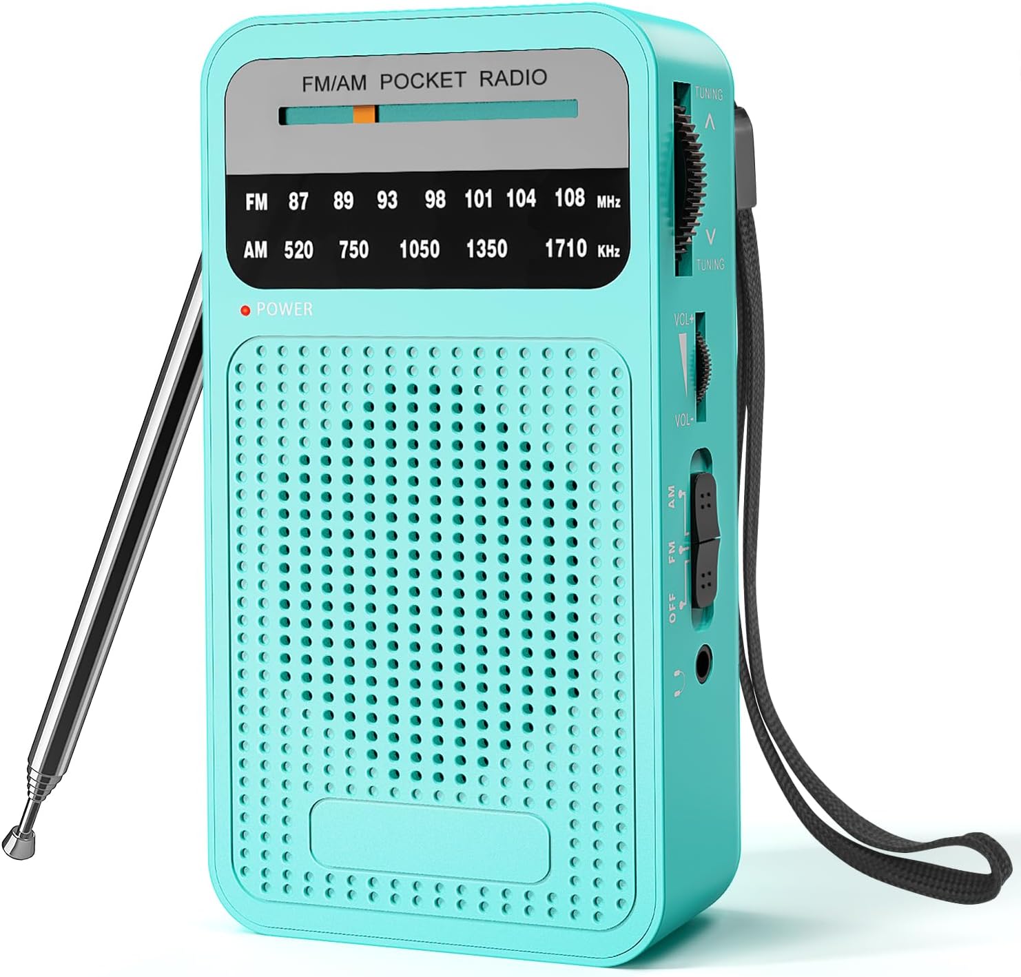 Small Radio, Portable Radio FM/AM Transistor Radio with Excellent Receiving and Sound Quality - Pocket Radio with Headphone Jack, Easy to Use - Amazing Gadgets Outlet