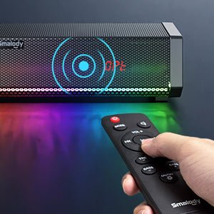 Smalody TV Speakers, Home Theater Speaker Wireless Audio Sound bar TV Speaker + Bass Subwoofer, Bluetooth Enabled/Optical/AUX/COAXIAL Inputs/Remote Control - Amazing Gadgets Outlet