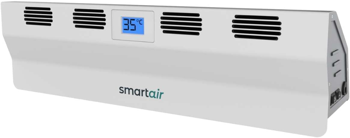 Smart Air BOOST - Portable Radiator Fan - Cordless, Rechargeable & Automatic – Intelligent Heat Sensor - Improve Heat Distribution & Circulation - Compact Heat Booster - Reduce Energy Wastage - Amazing Gadgets Outlet