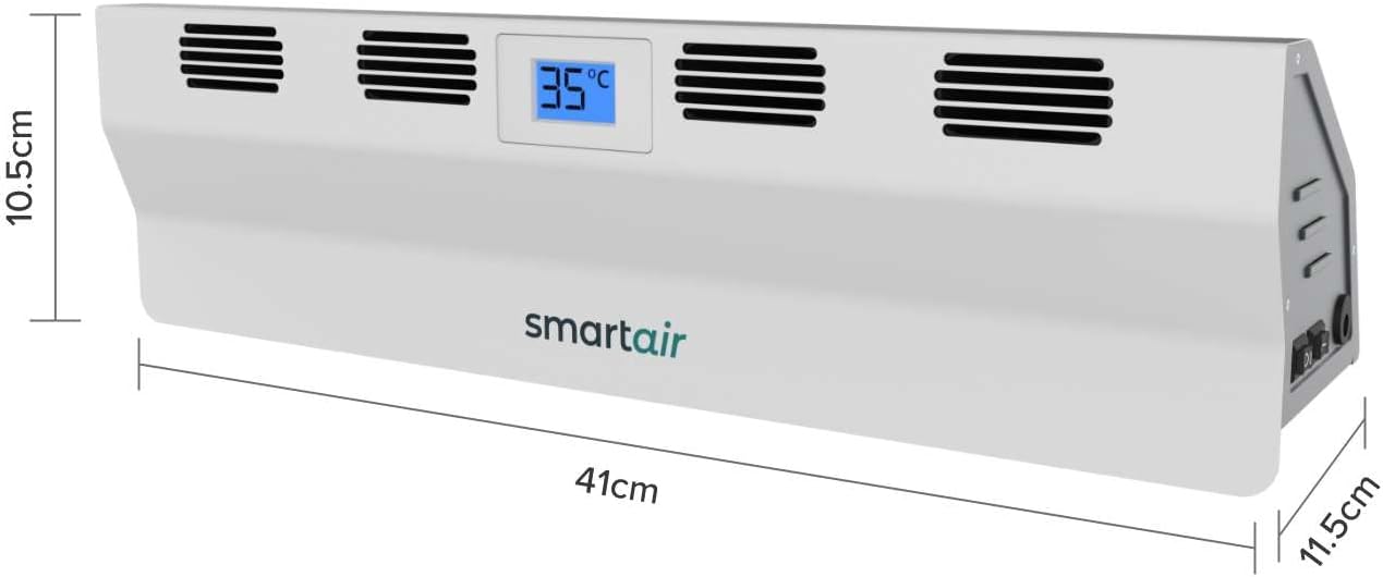 Smart Air BOOST - Portable Radiator Fan - Cordless, Rechargeable & Automatic – Intelligent Heat Sensor - Improve Heat Distribution & Circulation - Compact Heat Booster - Reduce Energy Wastage - Amazing Gadgets Outlet