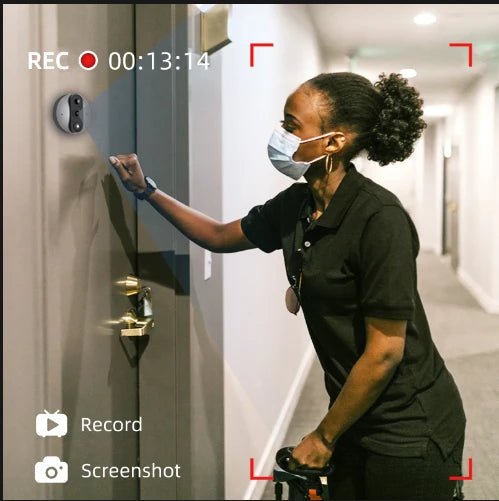 Smart Life Tuya Security - protection Door Peephole Camera Video Eye Bell Alexa Hot Viewer Wireless Doorbell intercom for house - Amazing Gadgets Outlet