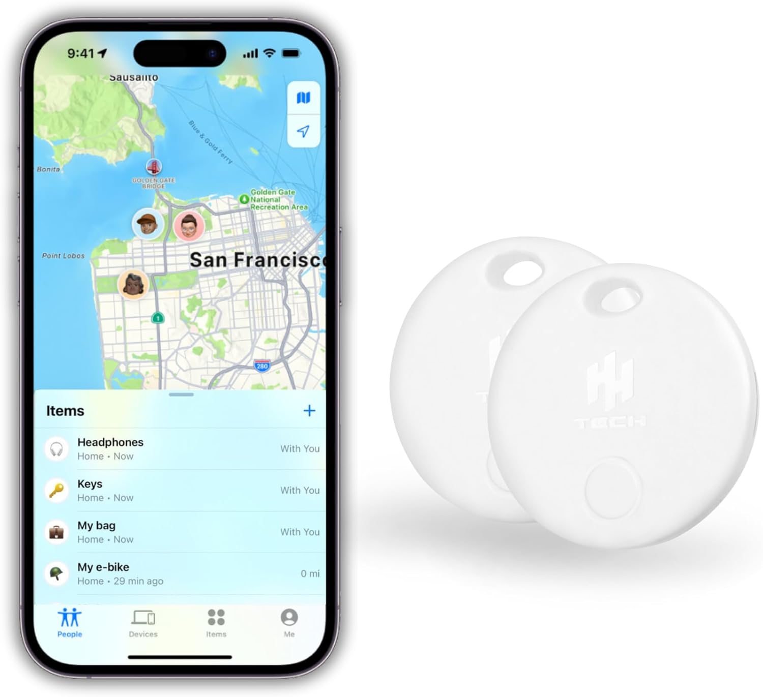 Smart Tag LITE (Pack 2) For Apple iOS Devices, Easily Track Your Item - Amazing Gadgets Outlet