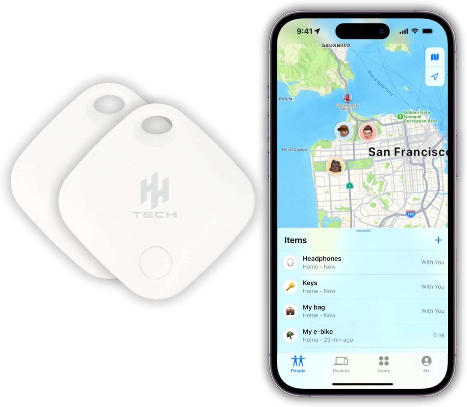 Smart Tag LITE (Pack 2) For Apple iOS Devices, Easily Track Your Item - Amazing Gadgets Outlet