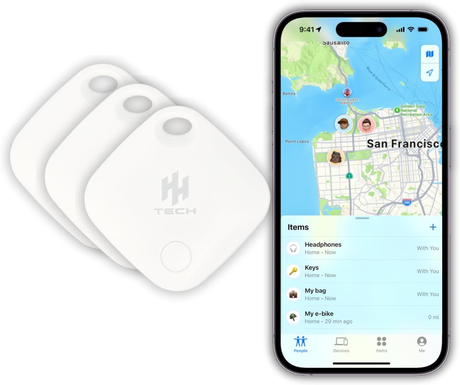 Smart Tag LITE (Pack 2) For Apple iOS Devices, Easily Track Your Item - Amazing Gadgets Outlet